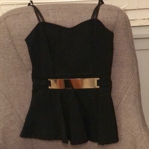 Black and Gold Top
